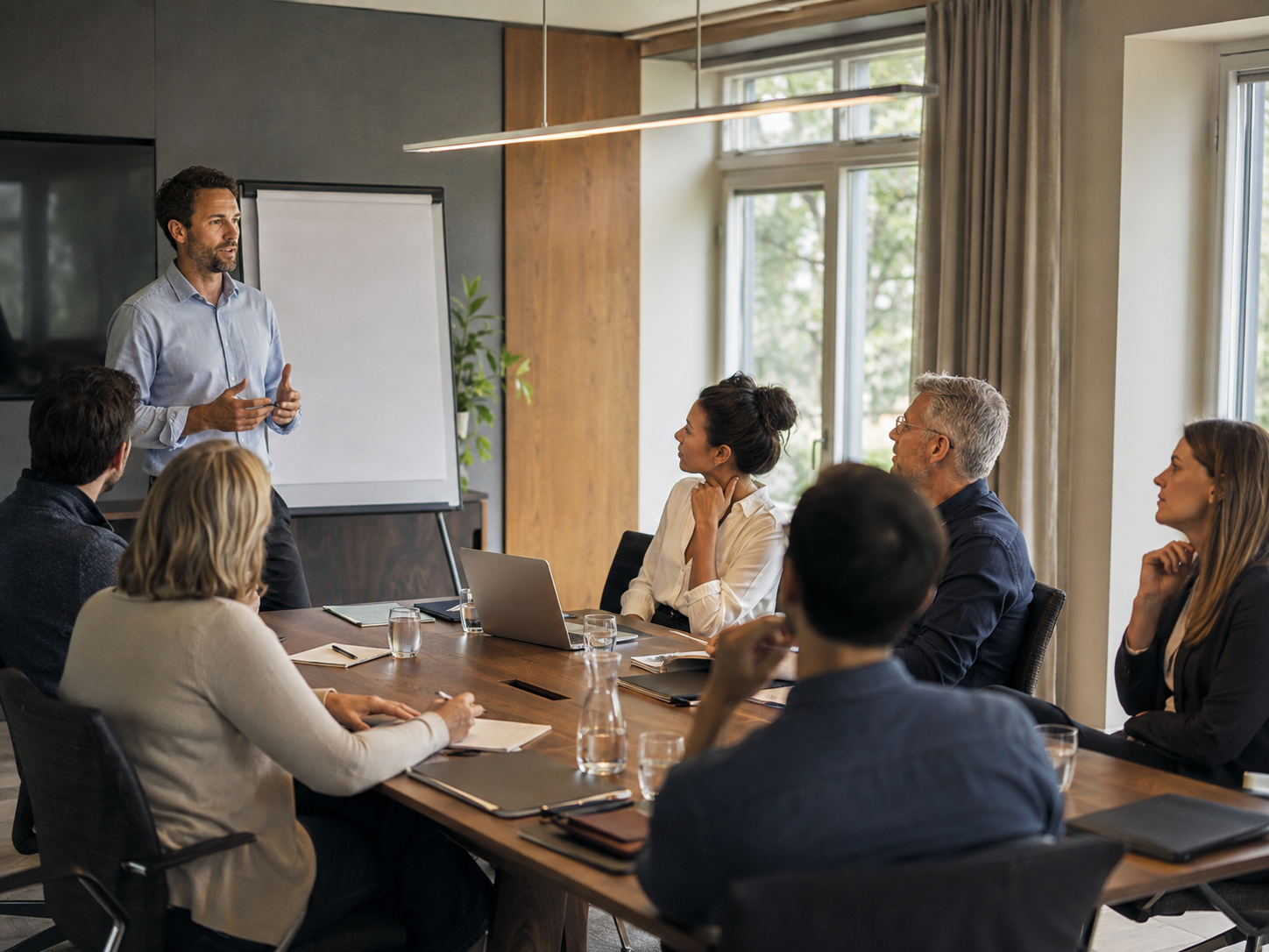 Formation d’équipe en entreprise animée par un formateur Logos Praxis